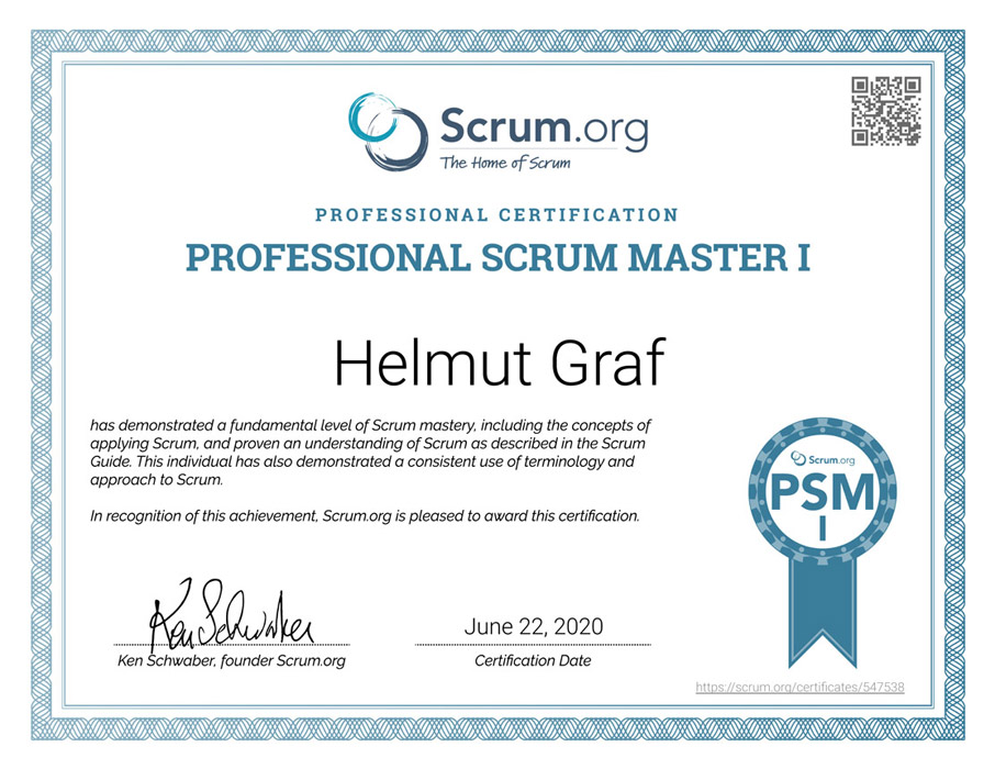 Professional Srum Master I
