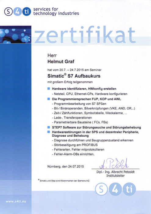 Simatic S7 Aufbaukurs
